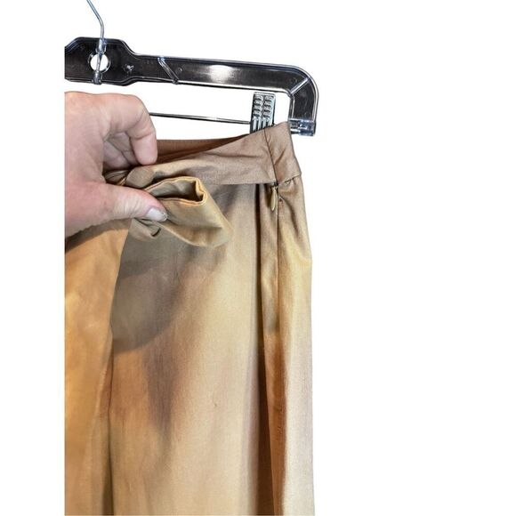 Banana Republic tan High Rise Wide Leg Organic Cotton Cropped Ankle Pants Sz.12 - Picture 6 of 8